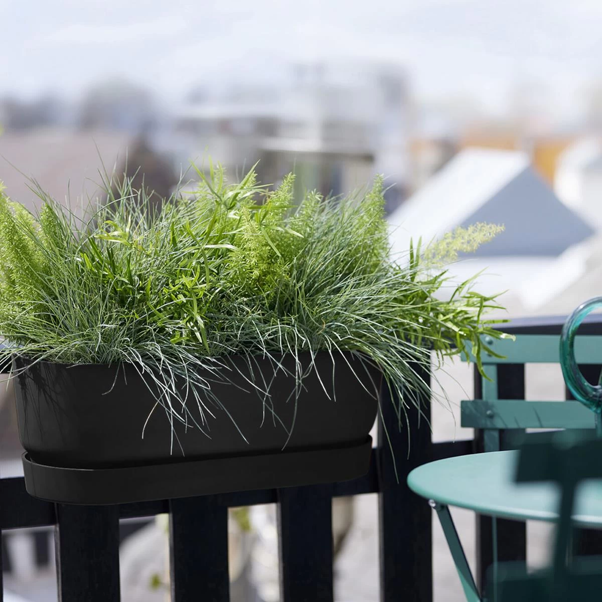 Elho Greenville Easy Balcony - Zwart - Afbeelding 6