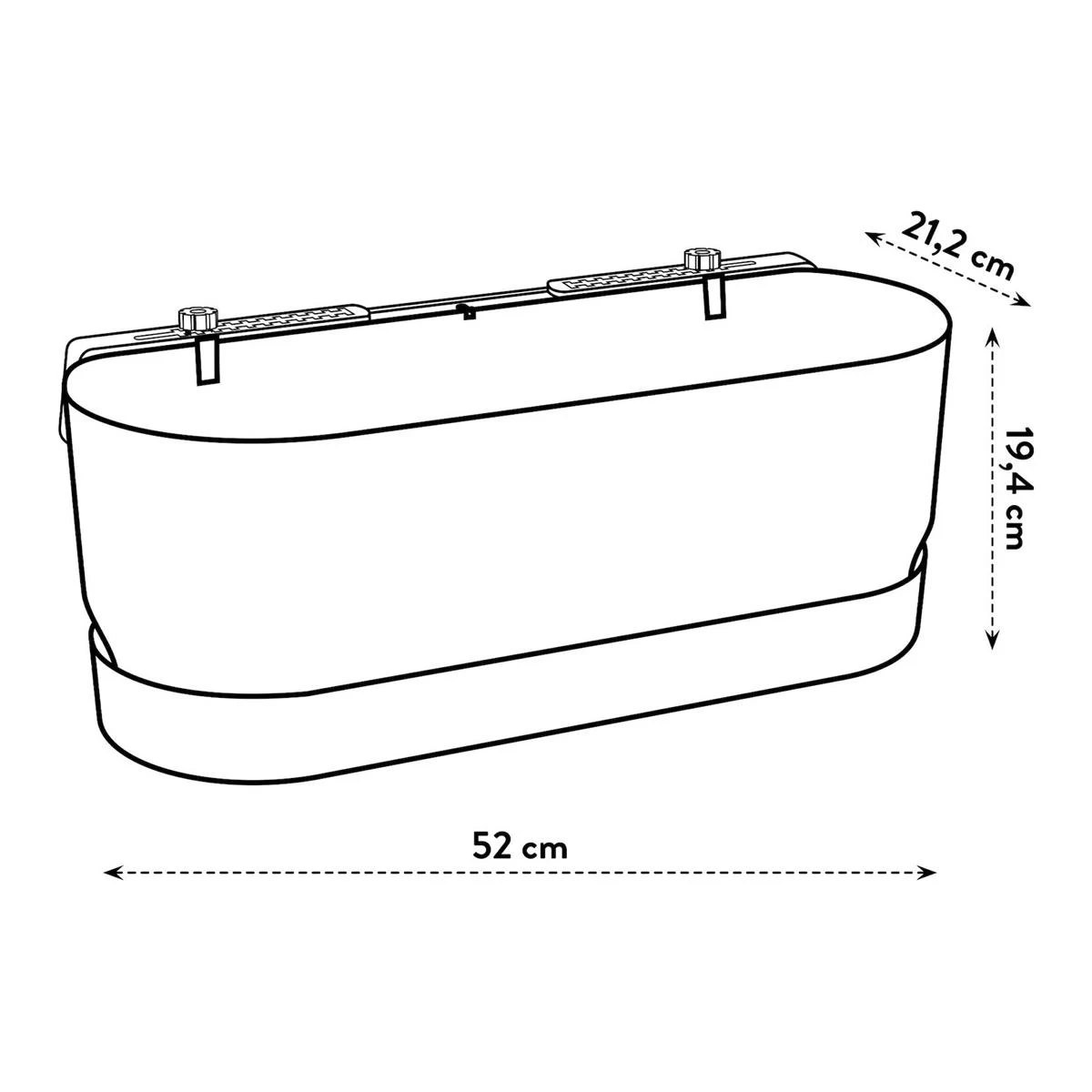 Elho Greenville Easy Balcony - Zwart - Afbeelding 8