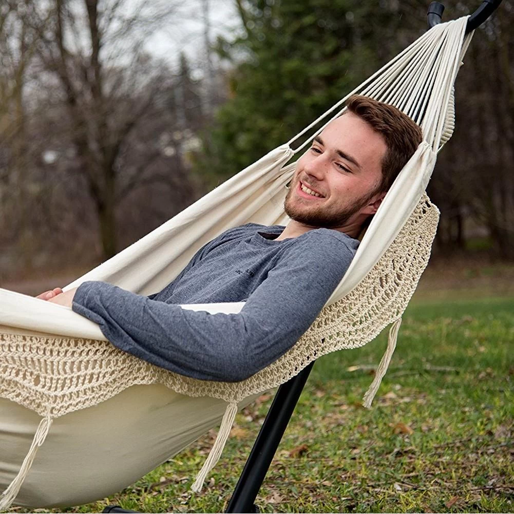 Vivere Combo Tweepersoons Hangmat Met Standaard - Afbeelding 5