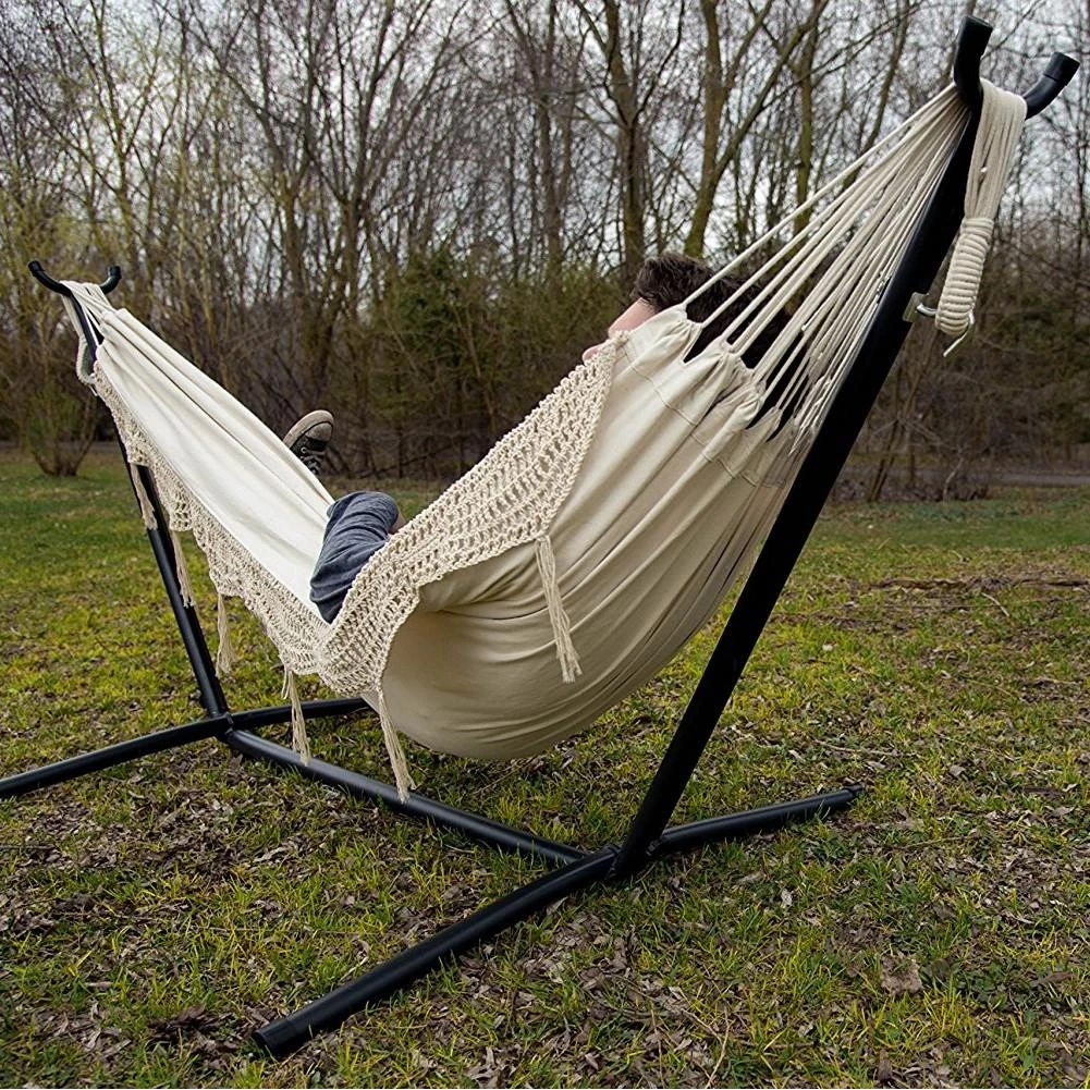 Vivere Combo Tweepersoons Hangmat Met Standaard - Afbeelding 7