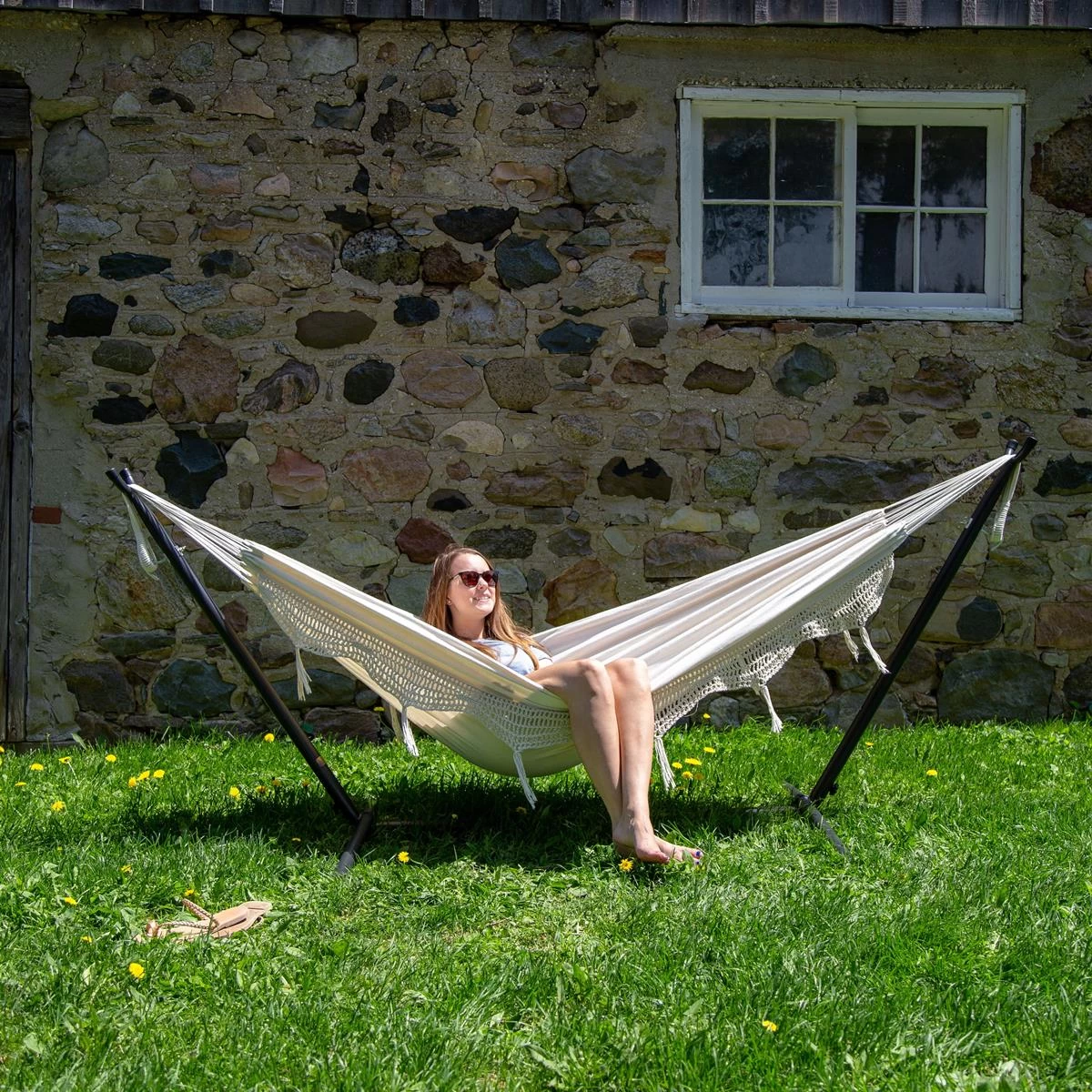 Vivere Combo Tweepersoons Hangmat Met Standaard - Afbeelding 2