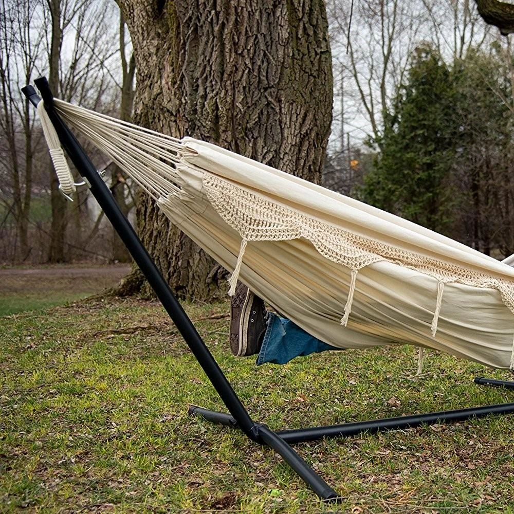 Vivere Combo Tweepersoons Hangmat Met Standaard - Afbeelding 4