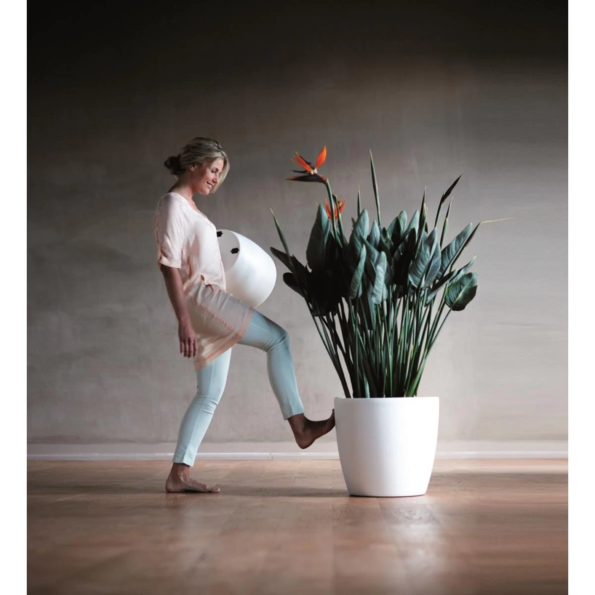 Elho Brussels Bloempot Op Wielen 35 Cm - Afbeelding 3