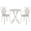 Beliani - CILENTO - Bistroset Voor 2 - Grijs - IJzer