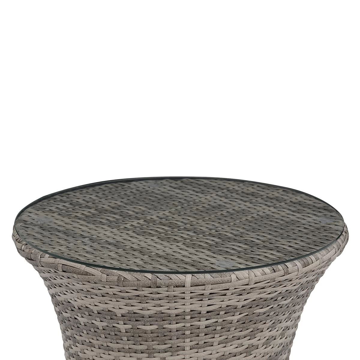 Beliani - CAPRI - Bistroset Voor 2 - Grijs - PE Rotan - Afbeelding 6