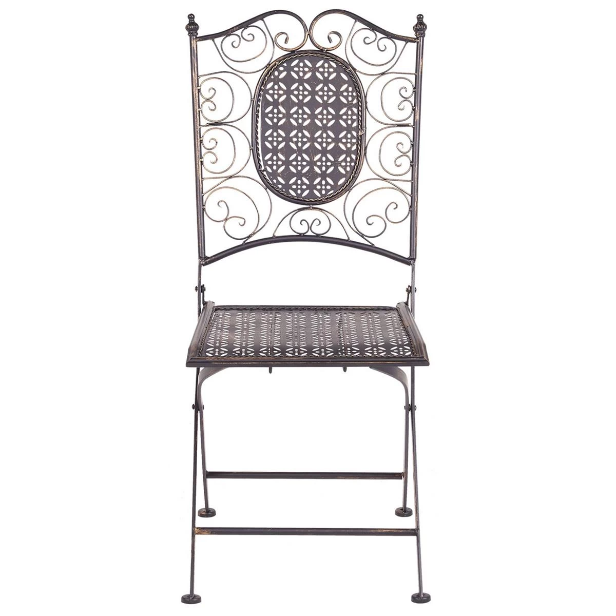 Beliani - BORMIO - Bistroset Voor 2 - Zwart - IJzer - Afbeelding 6