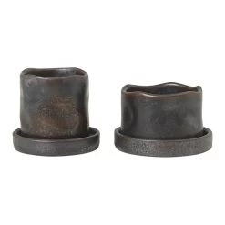 Ferm LIVING Uneru Mini Pot - Set Van 2 - Zwart