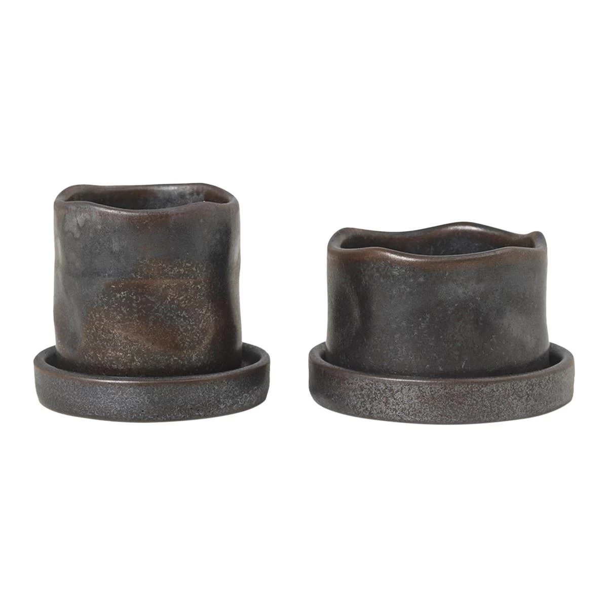 Ferm LIVING Uneru Mini Pot - Set Van 2 - Zwart