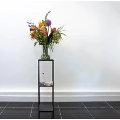 LOFT42 Pillar Plantenzuil Large - Metaal - Mat Zwart - 100x30x30