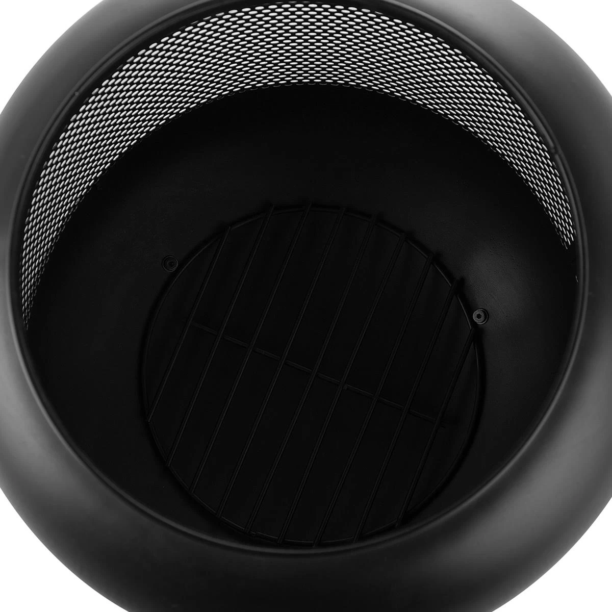 Beliani - VEER - Vuurkorf - Zwart - Staal - Afbeelding 4