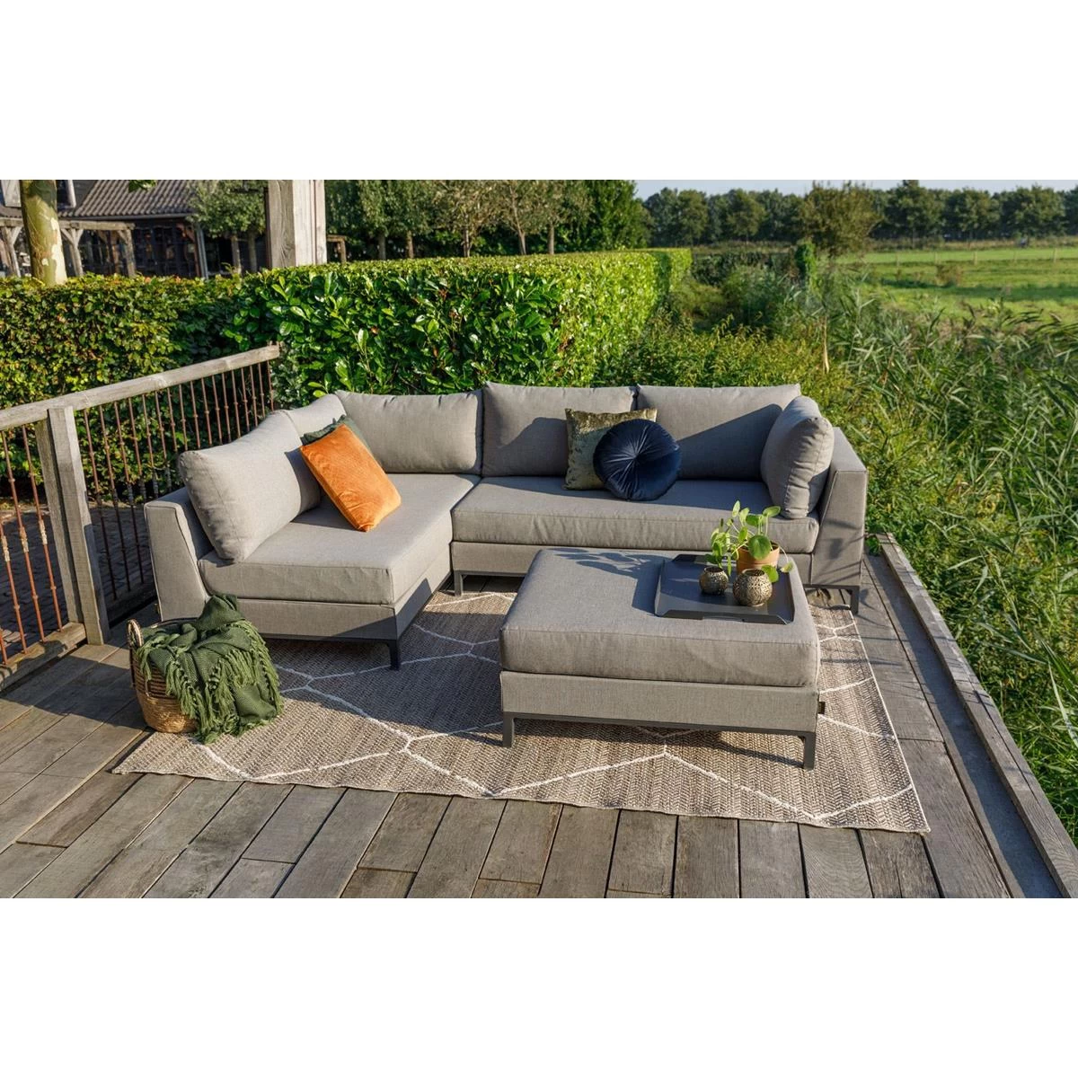 Exotan Sicilië Loungeset Rechts - Taupe - Afbeelding 11