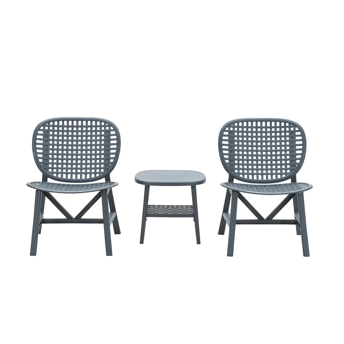 Garden Impressions Fien Balkonset 3-delig - Donker Grijs