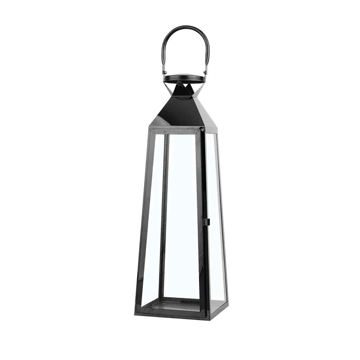 Beliani - CRETE - Lantaarn - Zwart - RVS