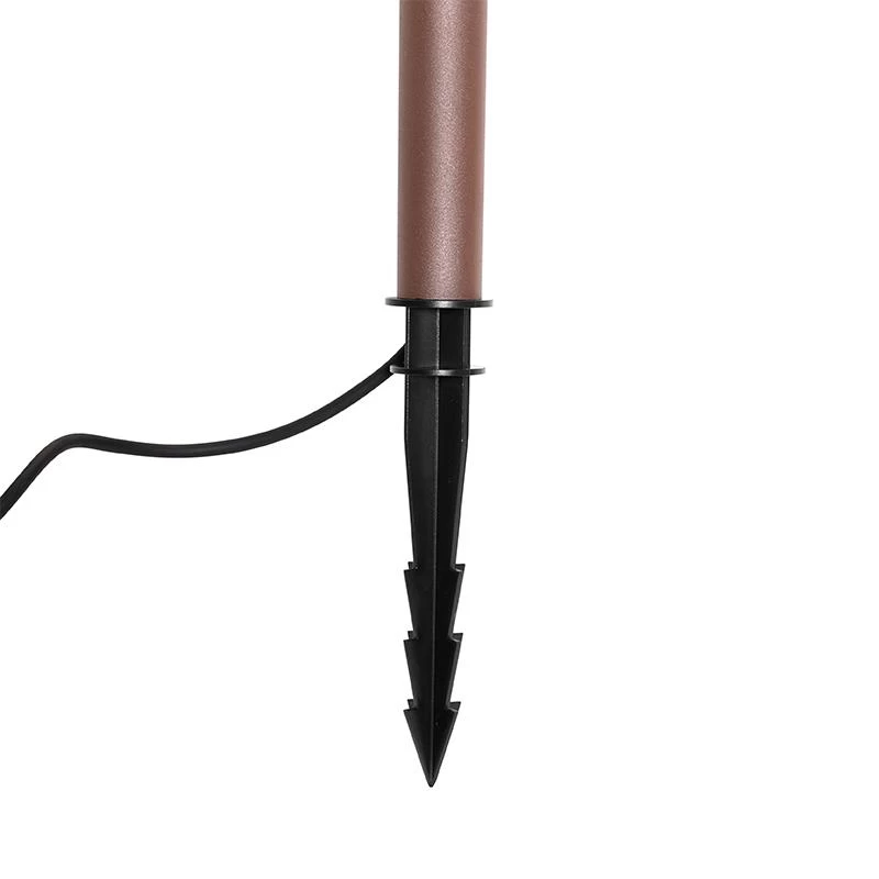 QAZQA Moderne Prikspot Roestbruin Incl. LED IP54 - Skyf - Afbeelding 8