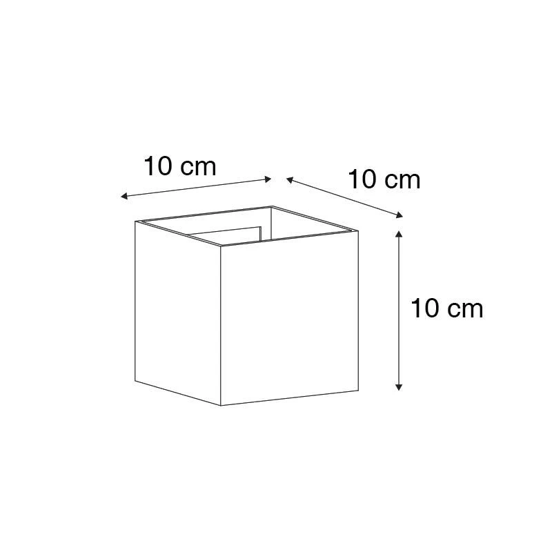 QAZQA Buiten Wandlamp Zwart Met Goud Incl. LED 2-lichts IP54 - Edwin - Afbeelding 6