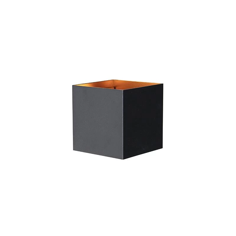 QAZQA Buiten Wandlamp Zwart Met Goud Incl. LED 2-lichts IP54 - Edwin - Afbeelding 11