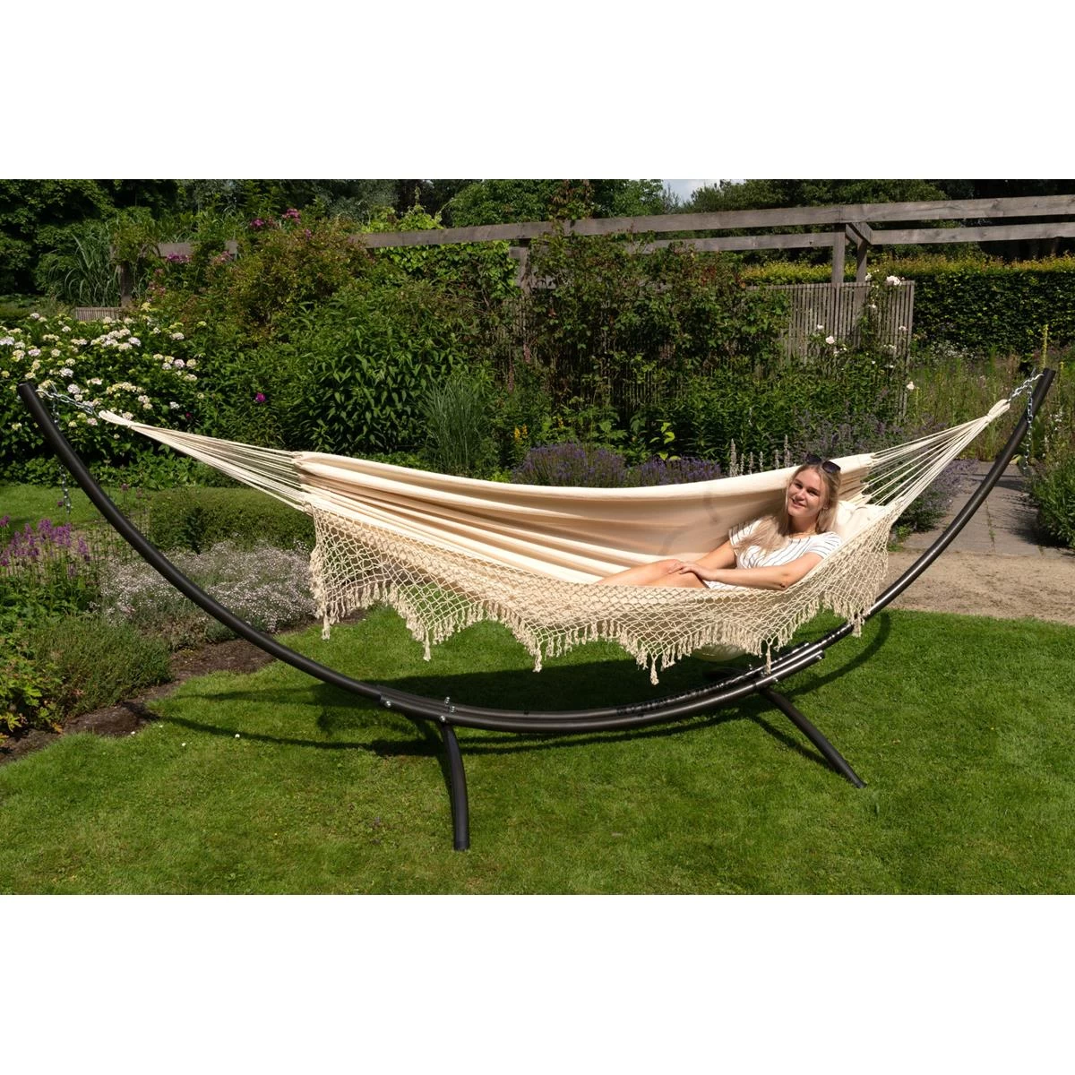 Tropilex® Hangmat Tweepersoons Sublime Natura Wit | Ecru - Afbeelding 5