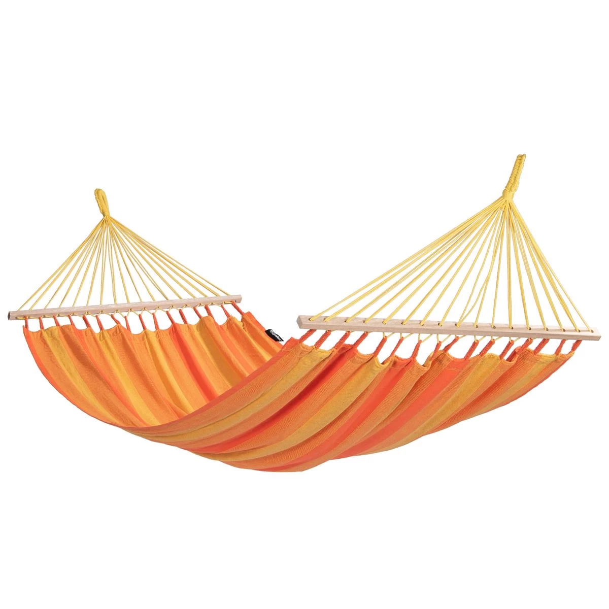 Tropilex® Hangmat Met Standaard Eénpersoons Wood & Relax Orange Oranje - Afbeelding 5