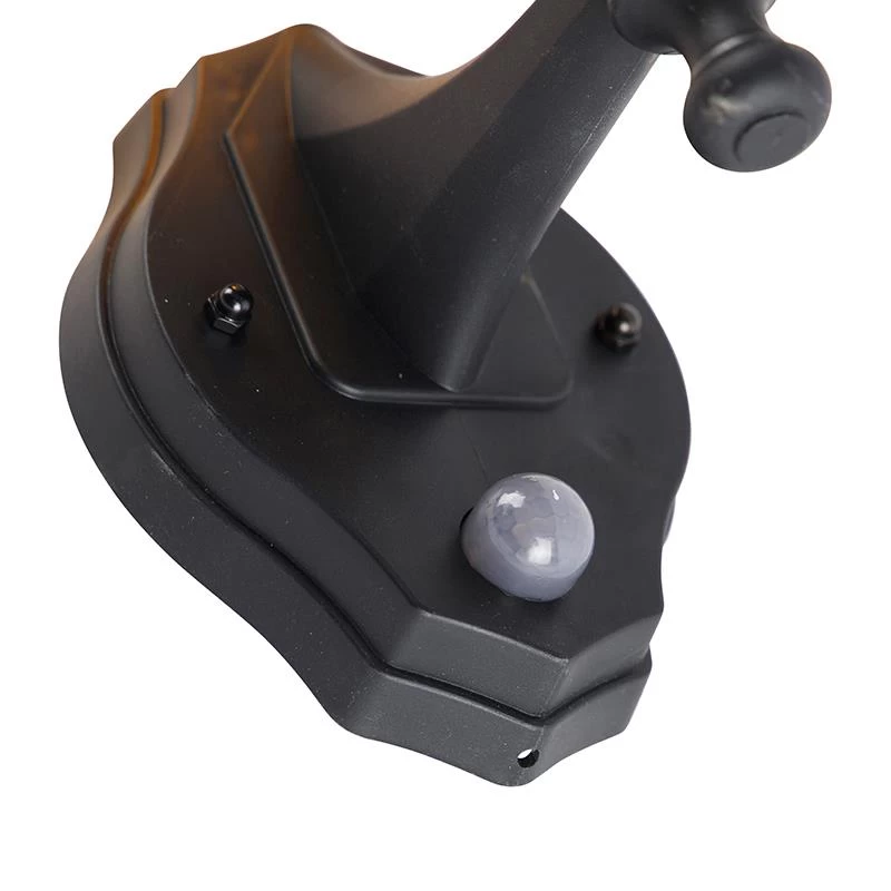 QAZQA Klassieke Buiten Wandlamp Zwart Met Bewegingssensor - New Haven - Afbeelding 4