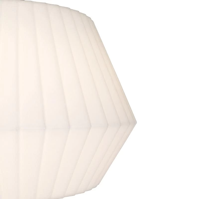 QAZQA Design Buiten Vloerlamp Zwart Met Witte Kap IP44 - Robbert - Afbeelding 5