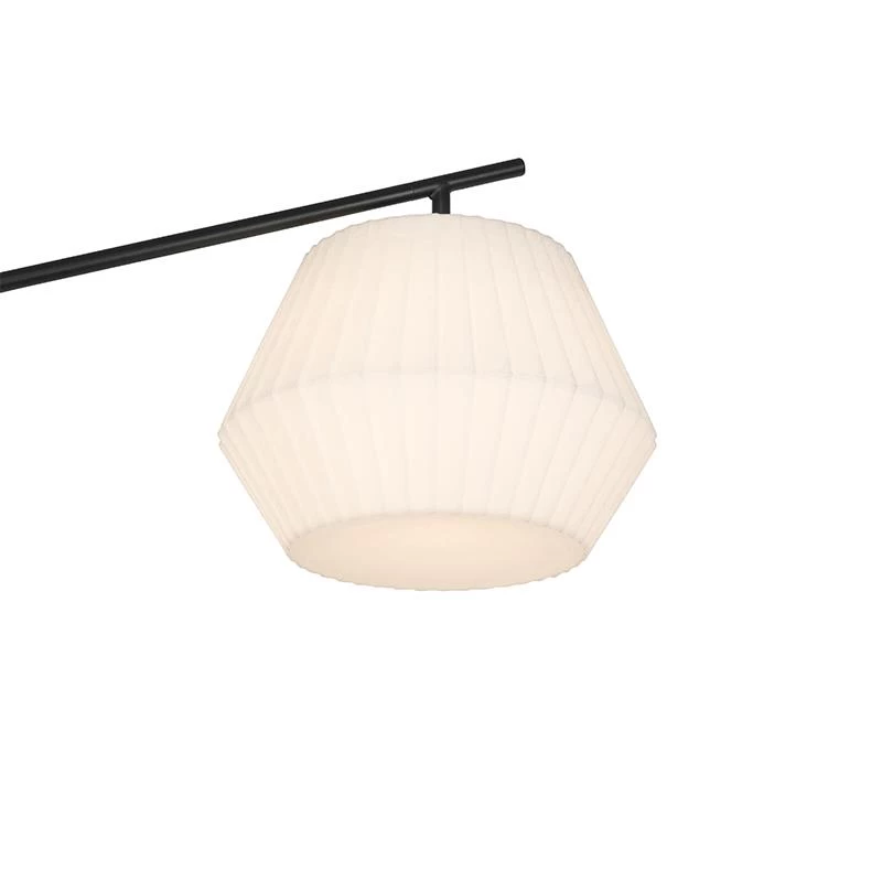 QAZQA Design Buiten Vloerlamp Zwart Met Witte Kap IP44 - Robbert - Afbeelding 7