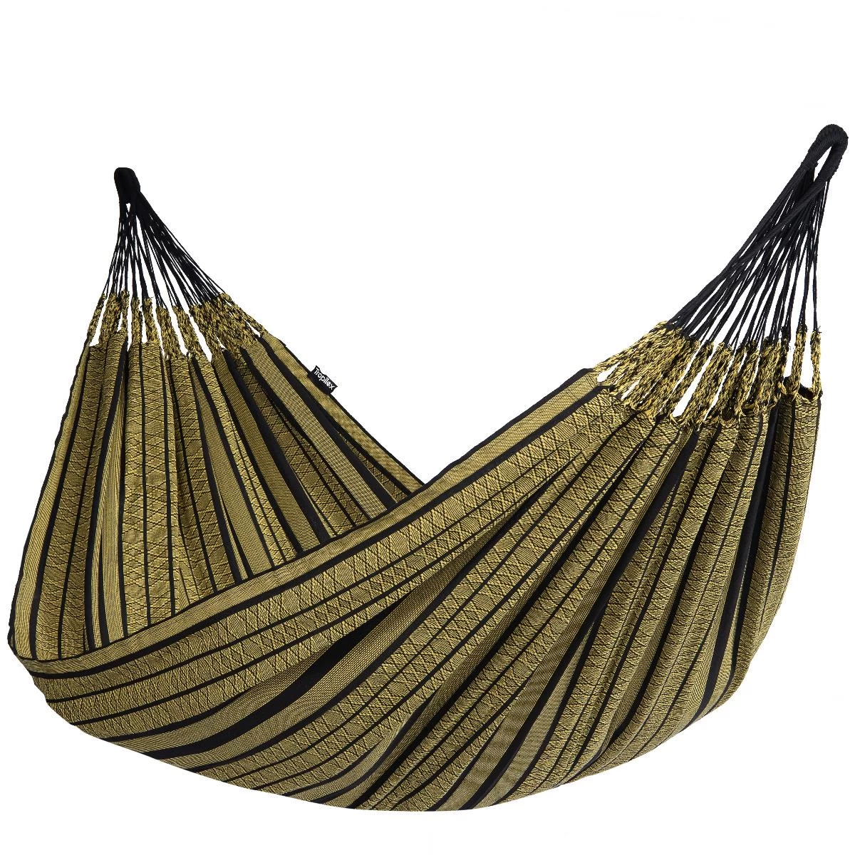Tropilex® Hangmat Met Standaard Familie Wood & Black Edition Gold Geel - Afbeelding 8