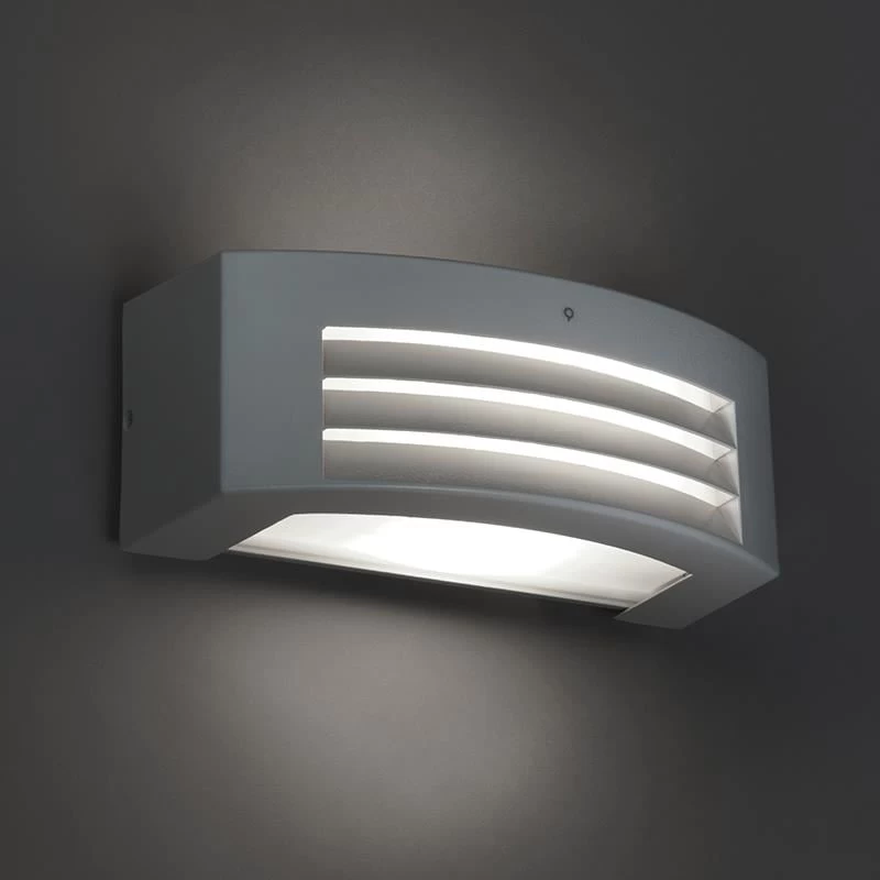 QAZQA Moderne Wandlamp Grijs IP44 - Hurricane 1 - Afbeelding 2