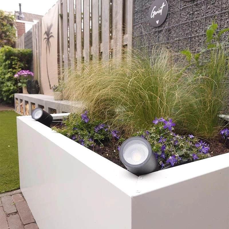 QAZQA Prikspot Zwart Verstelbaar IP44 - Solo - Afbeelding 2