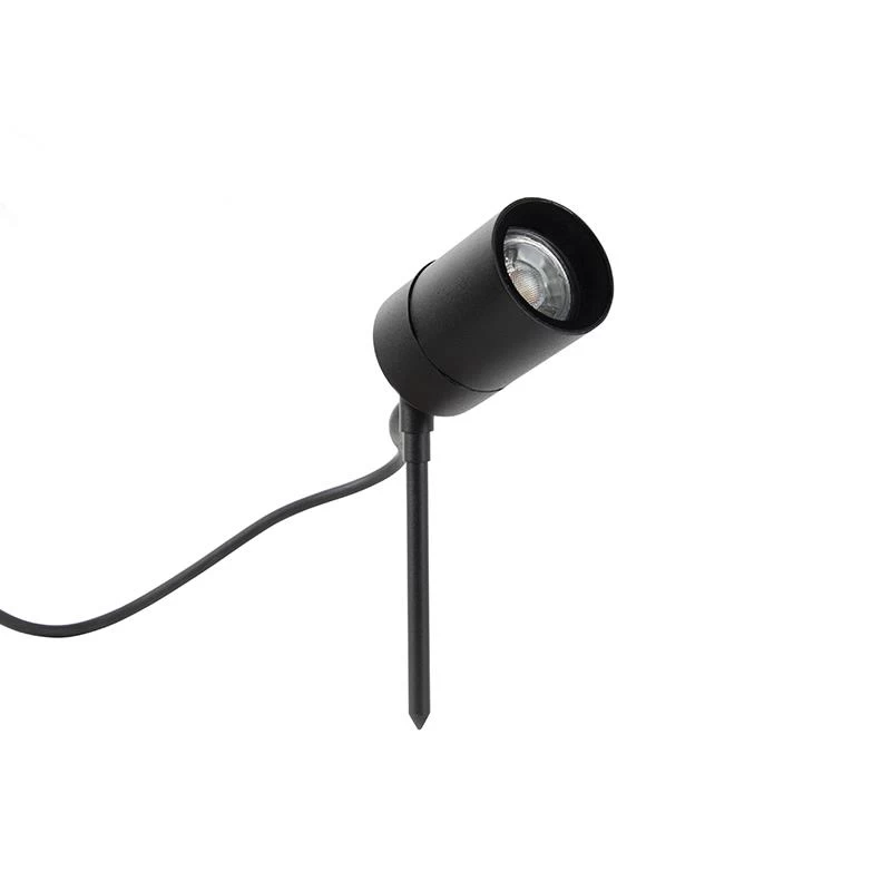 QAZQA Prikspot Zwart Verstelbaar IP44 - Solo - Afbeelding 11